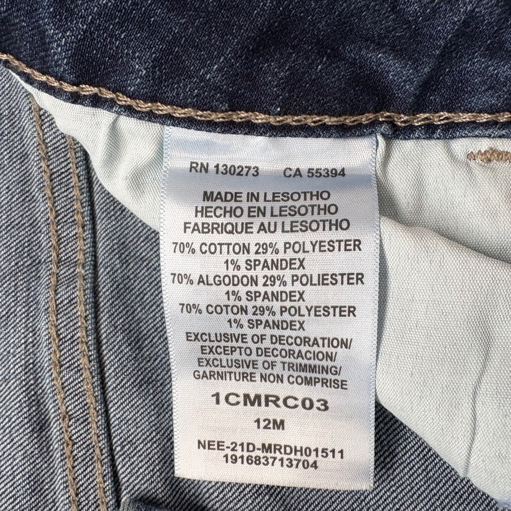 Lee Regular Fit Capri‎ Mid Rise Women Jeans Size 12 Medium Wash Denim - Picture 3 of 7